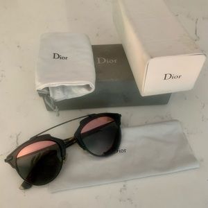 Pink and black Dior So Real sunglasses